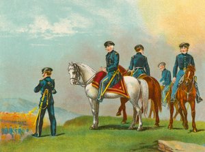 General Taylor in der Schlacht von Monterrey von English School