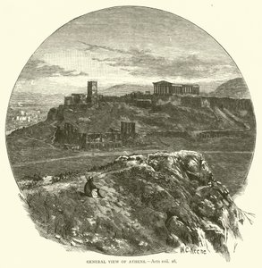 Gesamtansicht von Athen (Apostelgeschichte, xvii) von English School