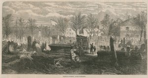 Gesamtansicht des Bunhill Fields Friedhofs von English School