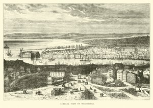 Gesamtansicht von Marseille von English School