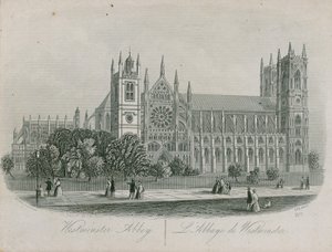 Gesamtansicht der Westminster Abbey von English School