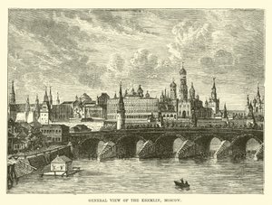 Gesamtansicht des Kremls, Moskau von English School