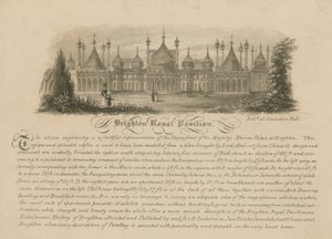 Allgemeine Ansicht des Royal Pavilion in Brighton von English School