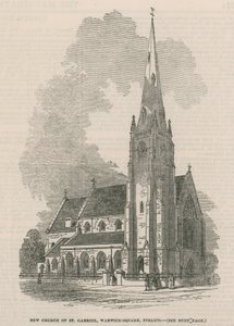 Gesamtansicht der neuen Kirche St. Gabriel von English School