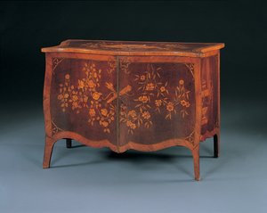 George III Marketerie-Kommode im Stil von John Cobb, ca. 1770 von English School