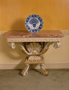 George II Konsolentisch mit Marmorplatte, Palladianischer Stil, ca. 1750 von English School