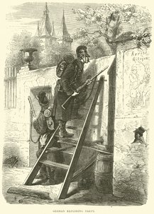 Deutsche Erkundungspatrouille, Oktober 1870 von English School