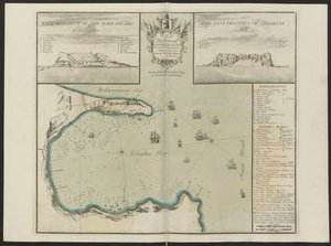 Gibraltar Bay (West- und Ostansicht von G. Hill) von C. Price (ca. 1730)