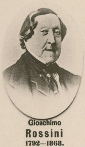 Gioachimo Rossini (Gravur) von English School