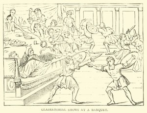 Gladiatorenspiele bei einem Bankett von English School