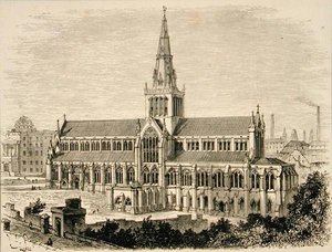 Kathedrale von Glasgow um 1880, aus 