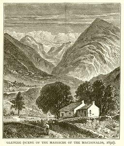Glencoe (Ort des Massakers an den Macdonalds, 1692) von English School