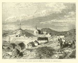 Godthaab, die erste dänische Missionsstation in Grönland von English School