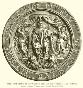 Goldsiegel von Benvenuto Cellini für Franz I. von Frankreich von English School