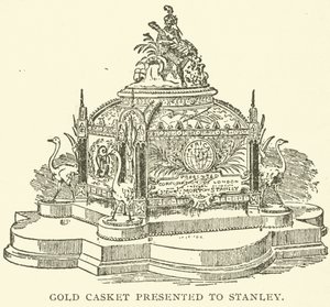Goldene Schatulle, präsentiert an Stanley (Stich) von English School