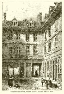 Goldsmiths Haus, Green Arbour Court, um 1800 von English School