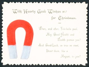 Glücksmagnet, Weihnachtskarte von English School