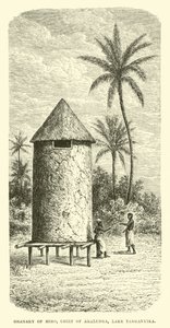 Getreidespeicher von Miro, Häuptling von Akalunga, Tanganjikasee von English School