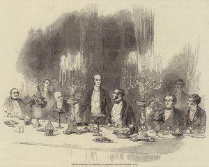 Großes Bankett für Viscount Palmerston vom Reform Club von English School