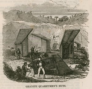 Hütten der Granitsteinbrucharbeiter, Rubislaw, Aberdeen von English School