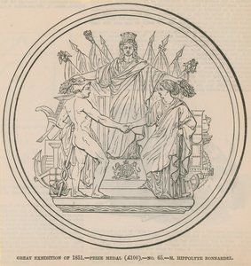 Große Ausstellung von 1851 - Preis-Medaille (£100), verliehen an M. Hippolyte Bonnardel von English School