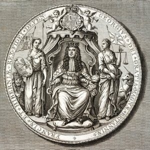 Großes Siegel von König Georg I. von English School