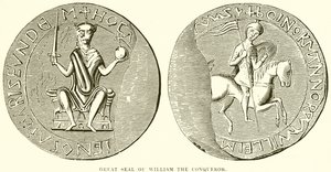 Großes Siegel von Wilhelm dem Eroberer von English School