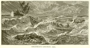 Greatheads Rettungsboot, 1791 von English School
