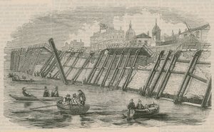 Greenwich Pier nach dem Einsturz von English School