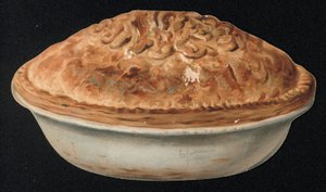 Grußkarte in Form eines Kuchens von English School