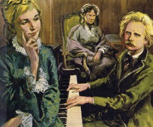 Grieg feierte seine Verlobung mit Nina Hagerup, indem er Ich liebe dich komponierte von English School