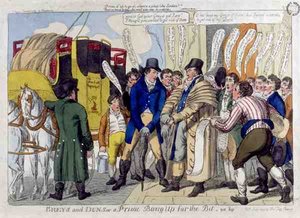 "Greys and Duns, or A Prime Bang Up for the Bit", veröffentlicht von Thomas Tegg