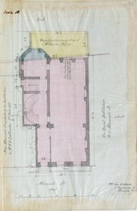 Grundriss der Royal Institution Pachtverträge, 1863 von English School