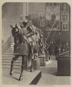 Gruppe aus dem Rüstungshof der Manchester Kunstschätze-Ausstellung (Stich) von English School