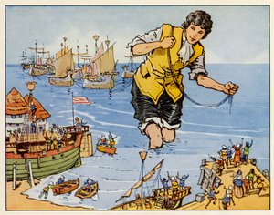Gullivers Reisen: Er erobert die Flotte von Blefuscu von English School
