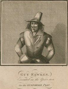 Guy Fawkes, 1606 für die Pulververschwörung hingerichtet von English School
