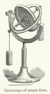 Gyroskop einfacher Form (Gravur)