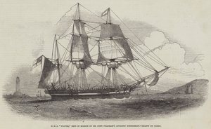 HMS "Plover," gesandt zur Suche nach Sir John Franklins Arktis-Expedition von English School