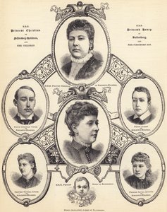 Ihre Königliche Hoheit Prinzessin Christian von Schleswig-Holstein und Ihre Königliche Hoheit Prinzessin Henry von Battenberg und ihre Kinder von English School