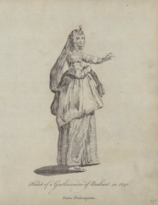 Kleidung einer Dame von Brabant, 1640