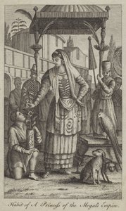 Kleidung einer Prinzessin des Mogulreichs von English School