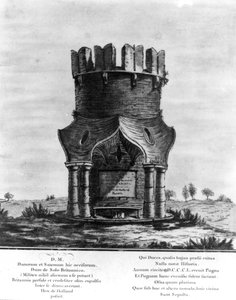 Hackendown-Denkmal, graviert von J. Basire, 1780 von English School