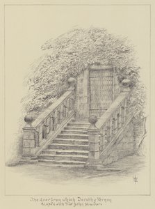 Haddon Hall, Die Tür, durch die Dorothy Vernon mit Sir John Manners durchbrannte von English School