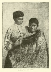Halbblut-Maori-Mädchen von English School