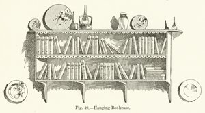 Hängendes Bücherregal von English School