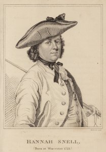 Hannah Snell, geboren in Worcester 1723 von English School