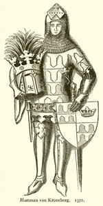 Hartman von Kroneberg. 1372 von English School