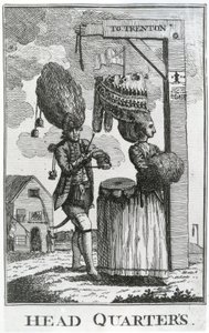 Hauptquartier, 1777 von English School