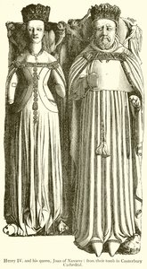 Heinrich IV. und seine Königin, Johanna von Navarra von English School