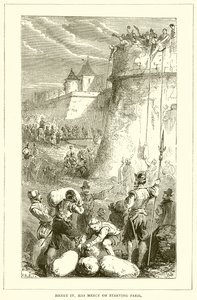 Heinrich IV. hat Erbarmen mit dem hungernden Paris von English School